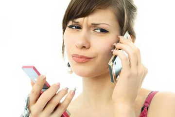cell phone woman art