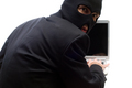Man in mask security threat