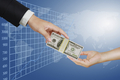 Hand money image